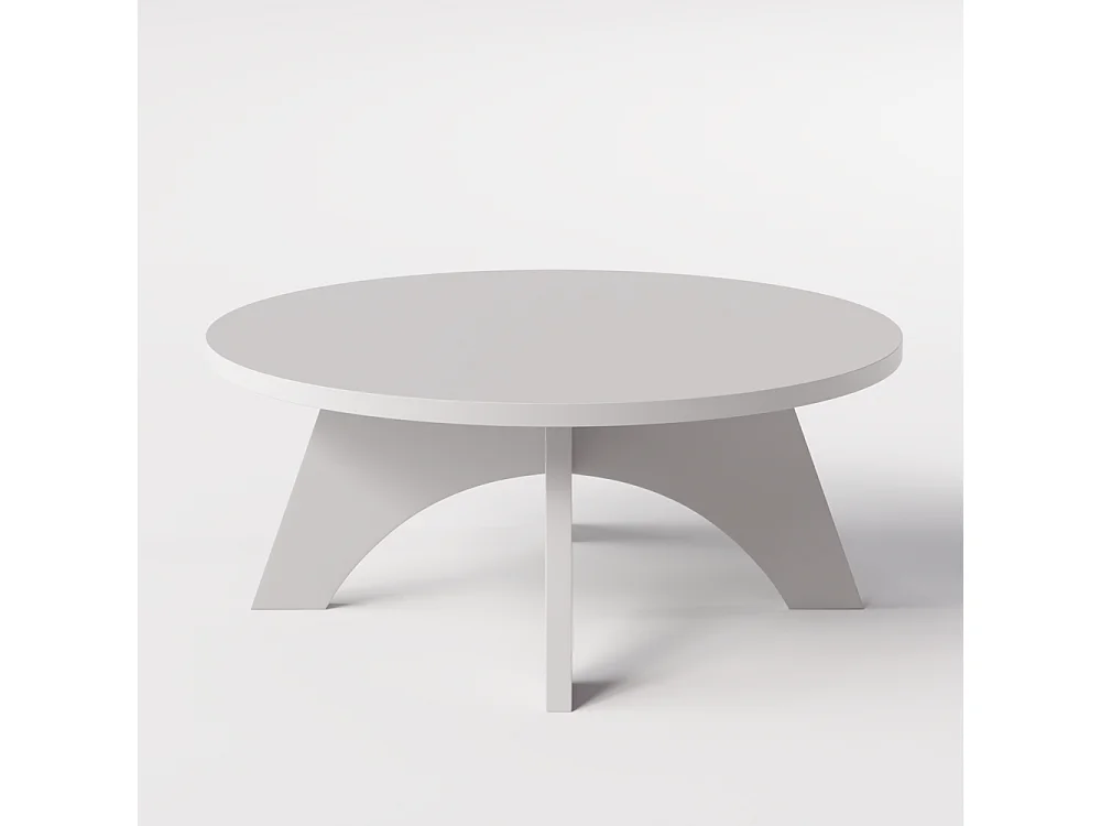 Mesa de centro redonda YUKO Ø90 cm Gris