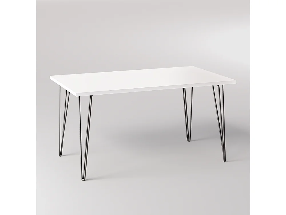 Bureau VOSS 138 x 68 cm pour bureau, cabinet, atelier Blanc