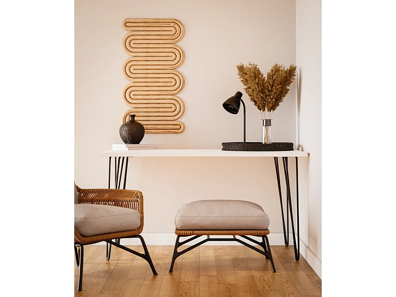 Scrivania VOSS 138 x 68 cm per ufficio, studio, laboratorio Bianco