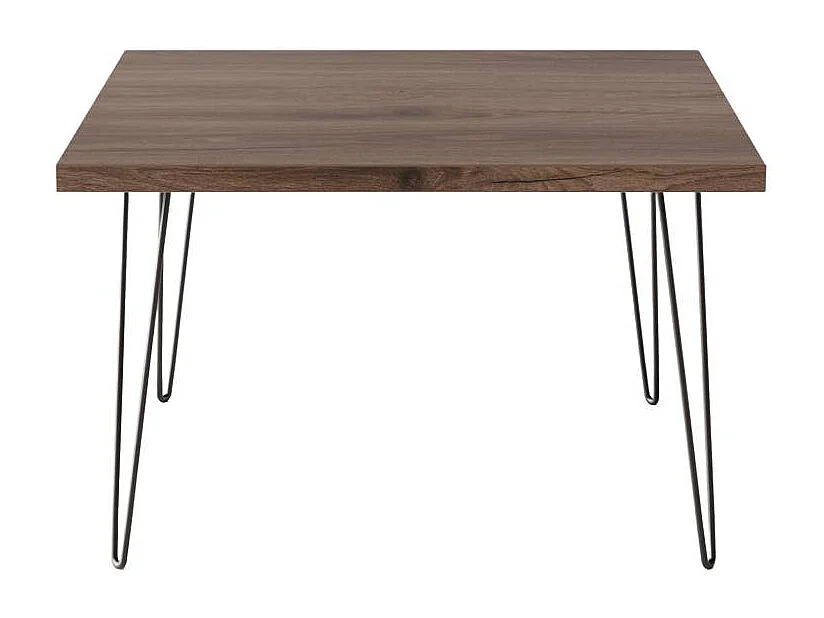 Mesa de centro VIDA 68 x 68 cm para salón, habitación Roble Chocolate