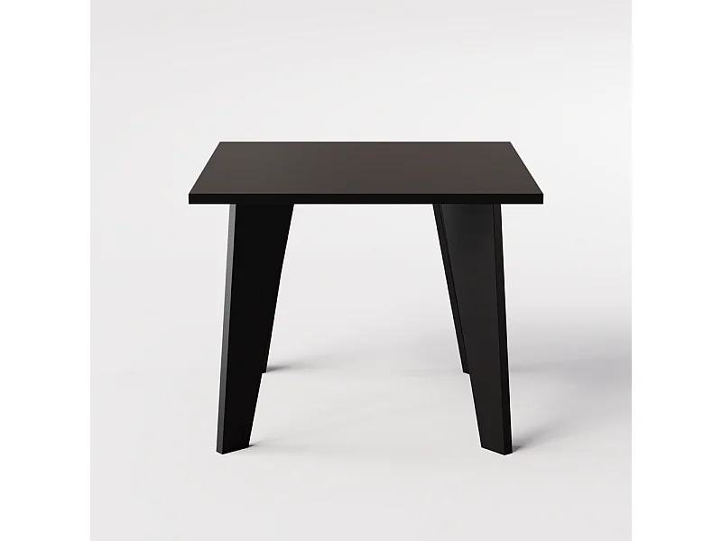 Table OLEN 90 x 90 cm pour cuisine, salon, salle à manger Noir