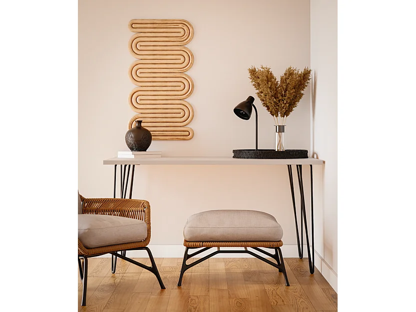 Bureau VOSS 138 x 68 cm pour bureau, cabinet, atelier Gris