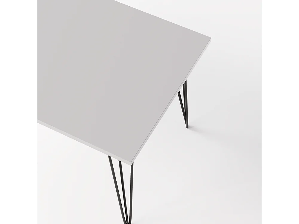 Bureau VOSS 138 x 68 cm pour bureau, cabinet, atelier Gris