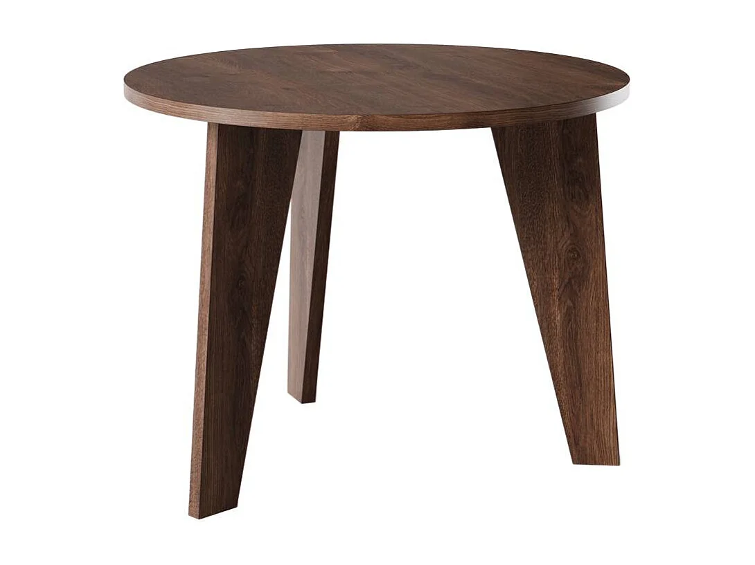 Table ronde ROSE Ø90 cm pour cuisine, salon, salle à manger Chêne chocolat