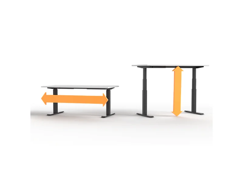 Bureau électrique réglable en hauteur Chêne Sonoma 138 x 80 cm