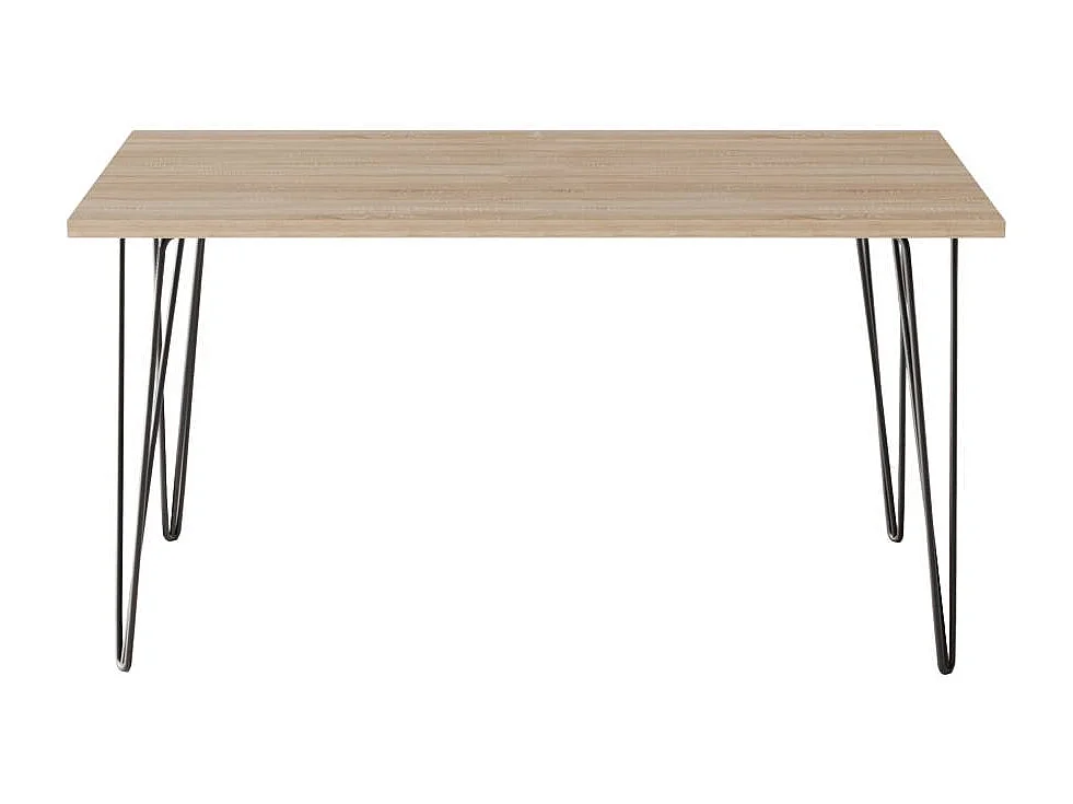 Schreibtisch VOSS 138 x 68 cm für Büro, Arbeitszimmer, Atelier Eiche Sonoma