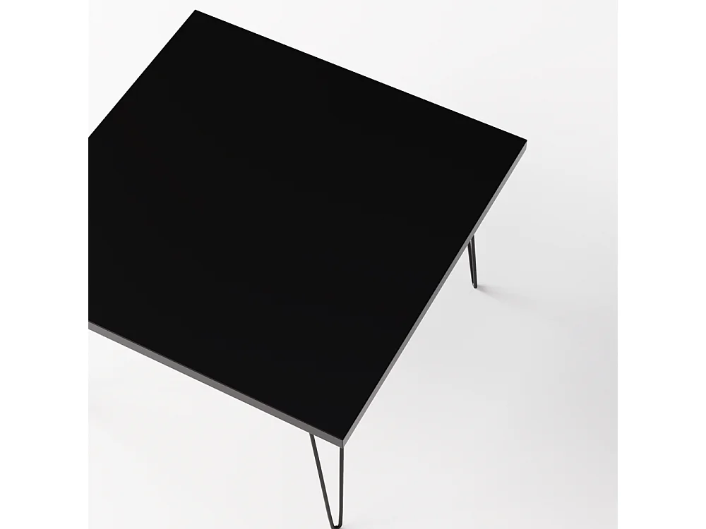 Mesa de centro VIDA 68 x 68 cm para salón, habitación Negro