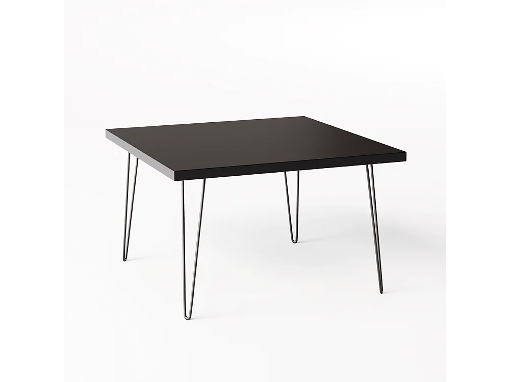 VIDA salontafel 68 x 68 cm voor de woonkamer, zwart