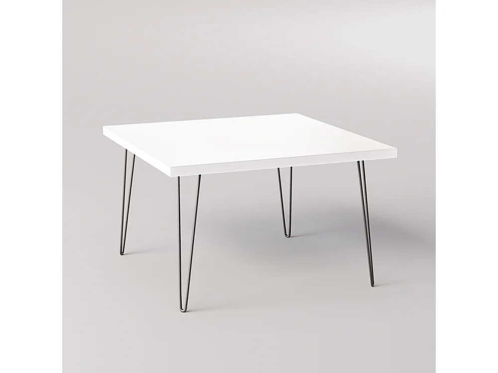 Mesa de centro VIDA 68 x 68 cm para salón, habitación Blanco