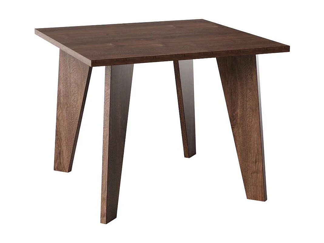 Table OLEN 90 x 90 cm pour cuisine, salon, salle à manger Chêne chocolat