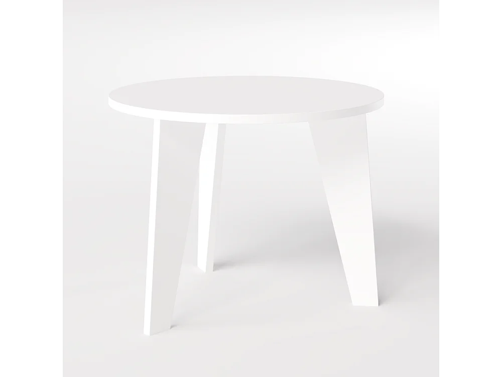 Mesa redonda ROSE Ø90 cm para cozinha, sala de estar, sala de jantar Cinza