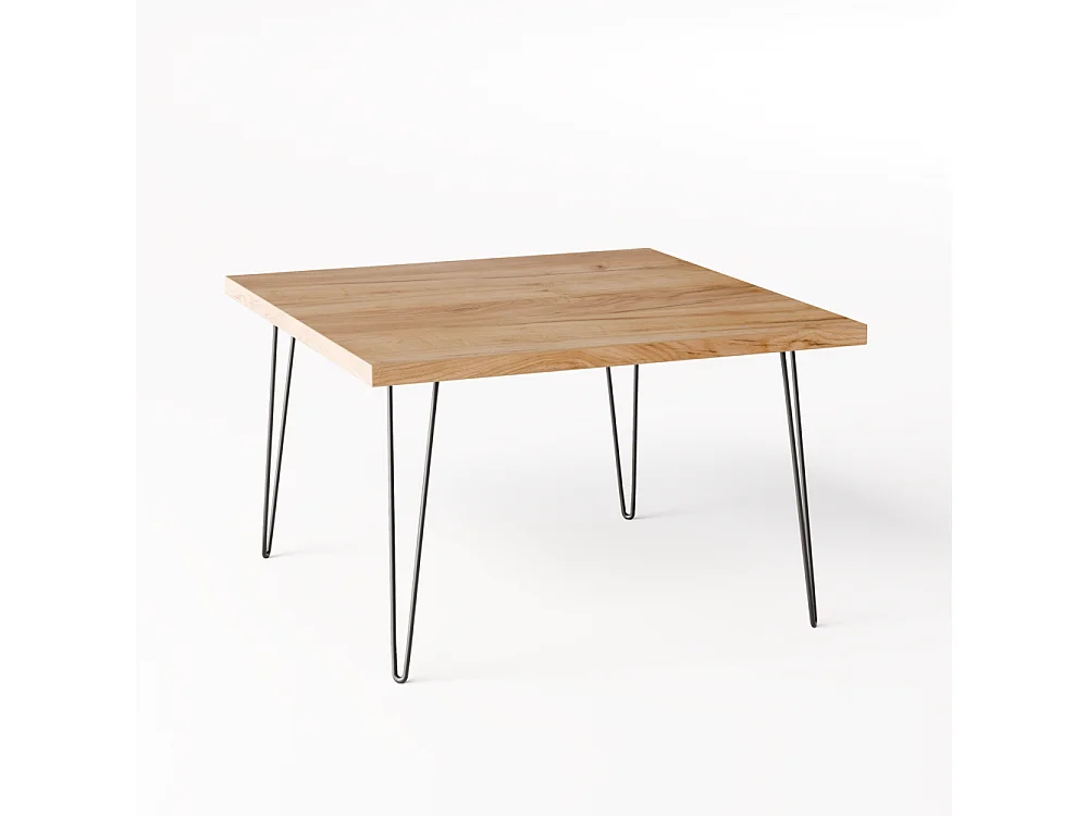 Mesa de centro VIDA 68 x 68 cm para salón, habitación Roble Craft