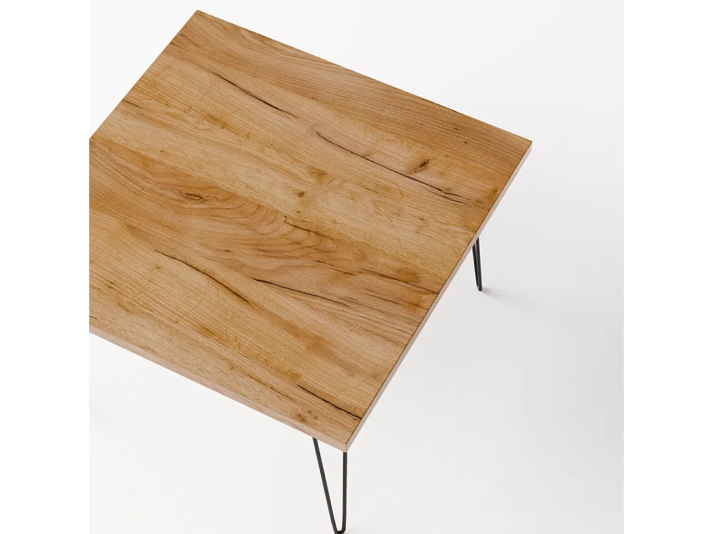 VIDA salontafel 68 x 68 cm voor de woonkamer, eikenhout Craft