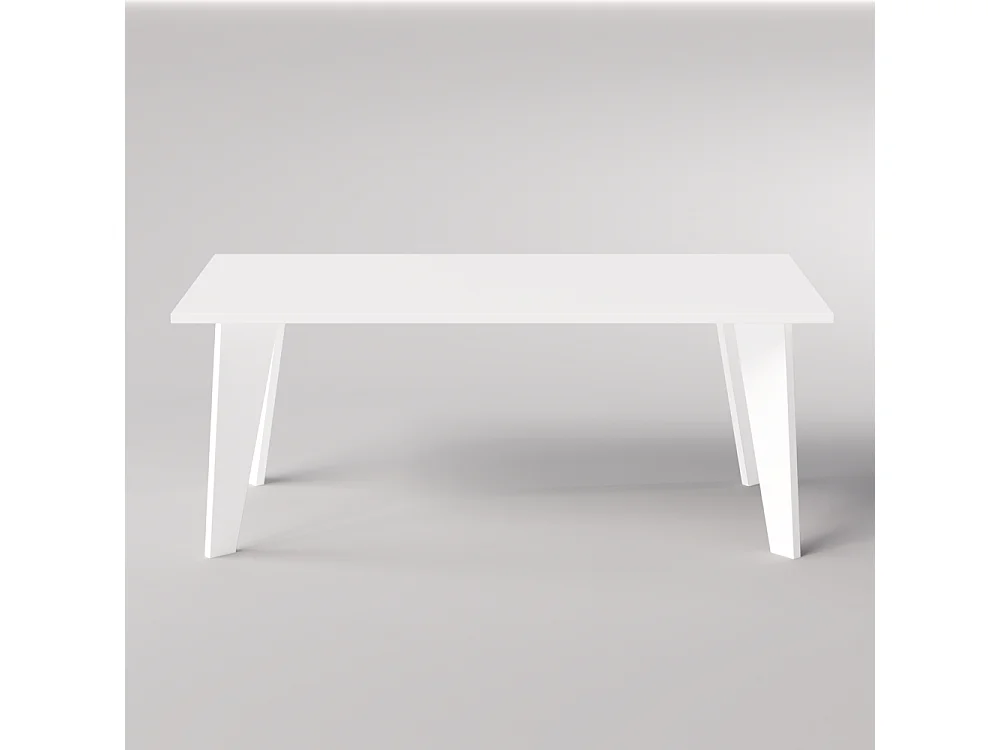 Tisch HOLT 180 x 95 cm für Küche, Wohnzimmer, Esszimmer Weiß