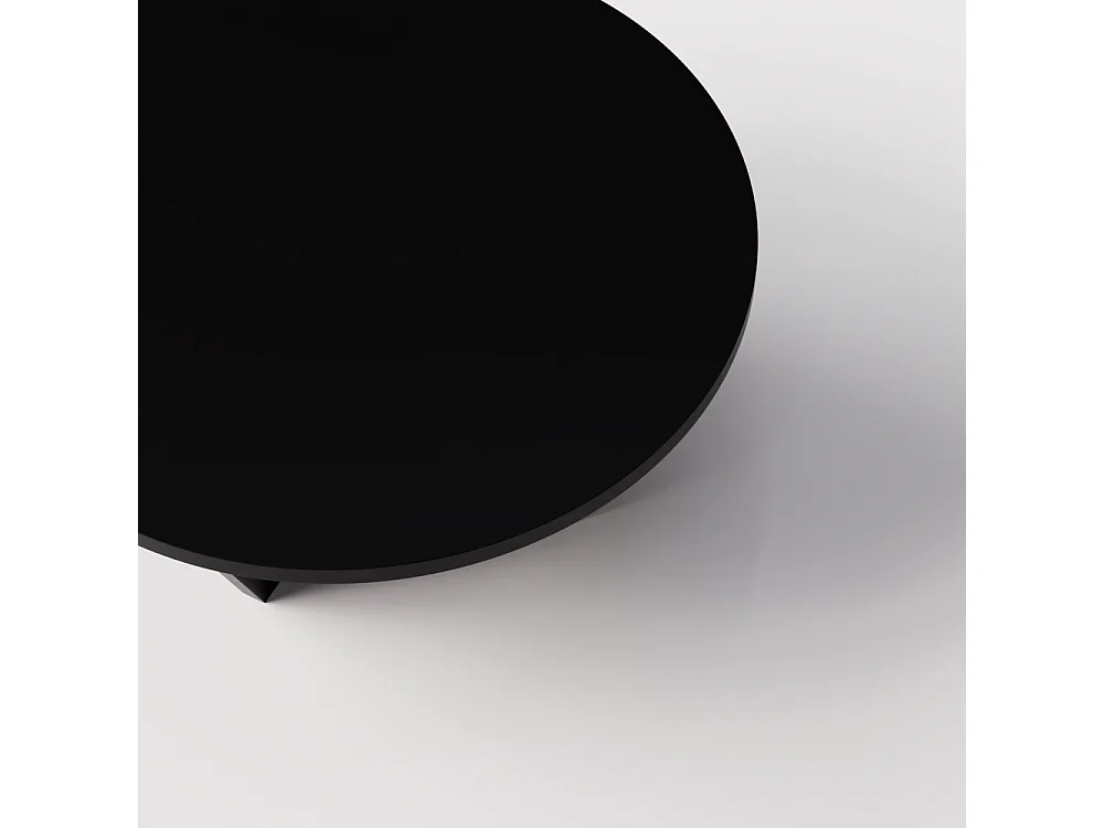 Table basse ronde TORI Ø90 cm Noir