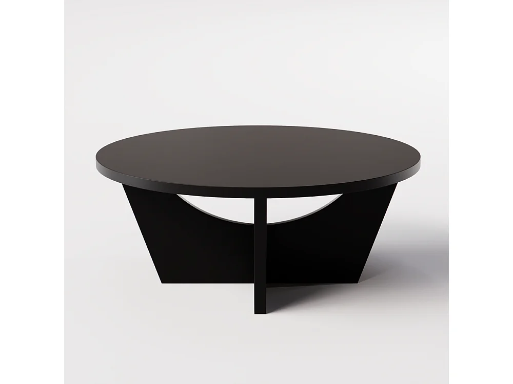 Table basse ronde TORI Ø90 cm Noir