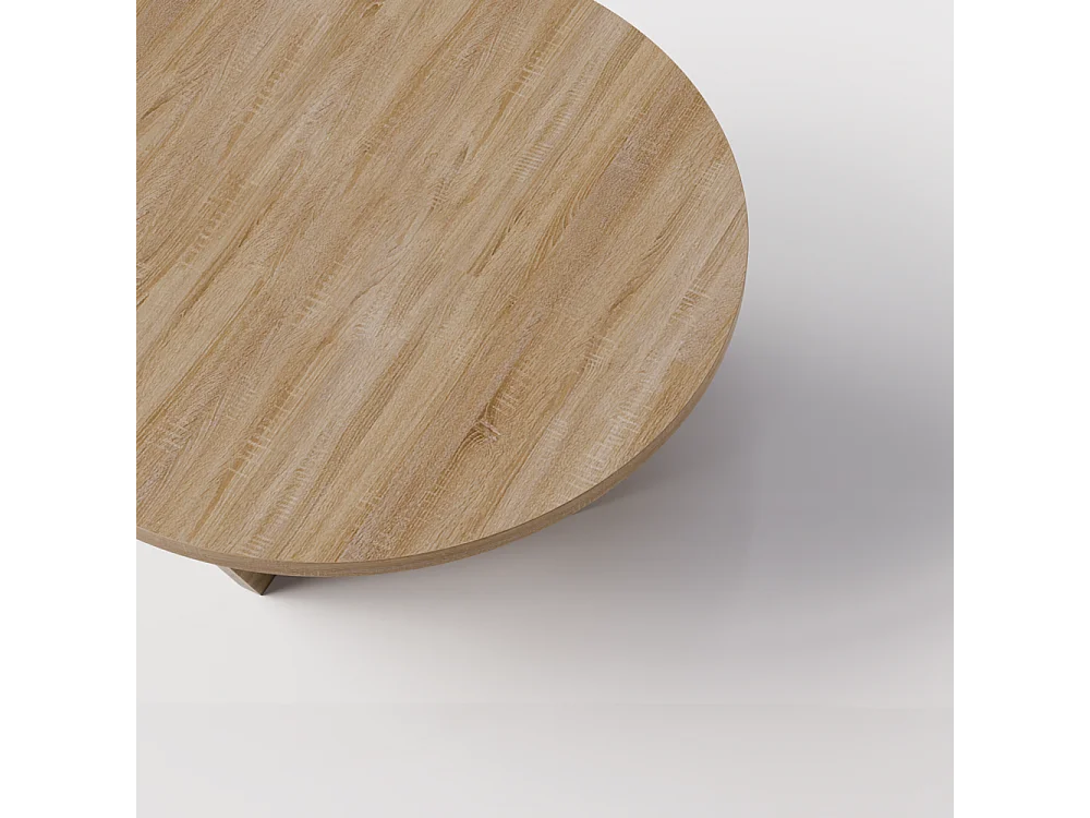 Tavolino rotondo TORI Ø90 cm Rovere Sonoma