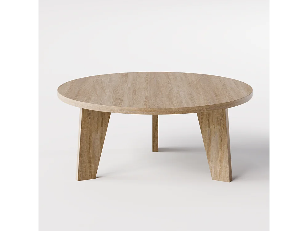 Tavolino rotondo ELLA Ø90 cm Rovere Sonoma