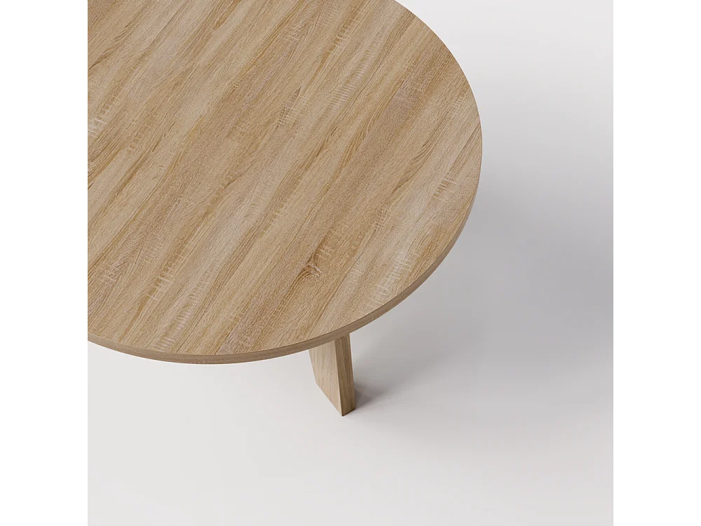 Tavolino rotondo ELLA Ø90 cm Rovere Sonoma