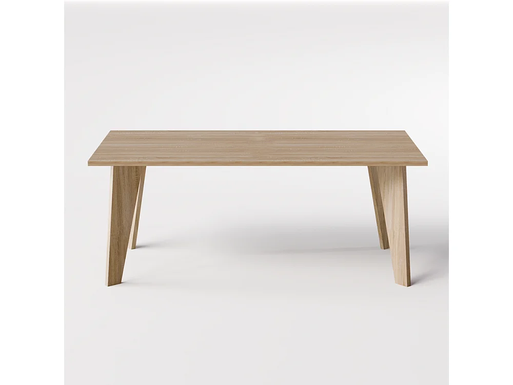 Table ARIS 138 x 80 cm pour cuisine, salon, salle à manger Chêne Sonoma