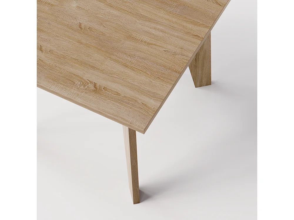 Tisch OLEN 90 x 90 cm für Küche, Wohnzimmer, Esszimmer Eiche Sonoma