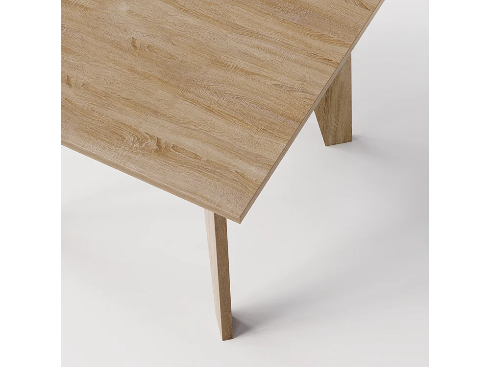 Tisch OLEN 90 x 90 cm für Küche, Wohnzimmer, Esszimmer Eiche Sonoma