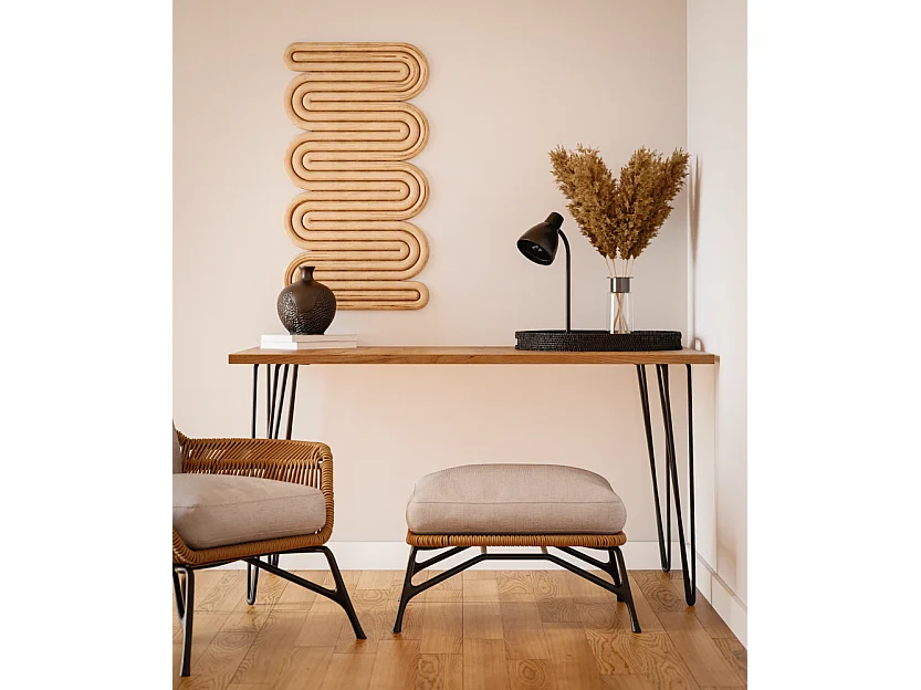 Bureau VOSS 138 x 68 cm pour bureau, cabinet, atelier Chêne Craft