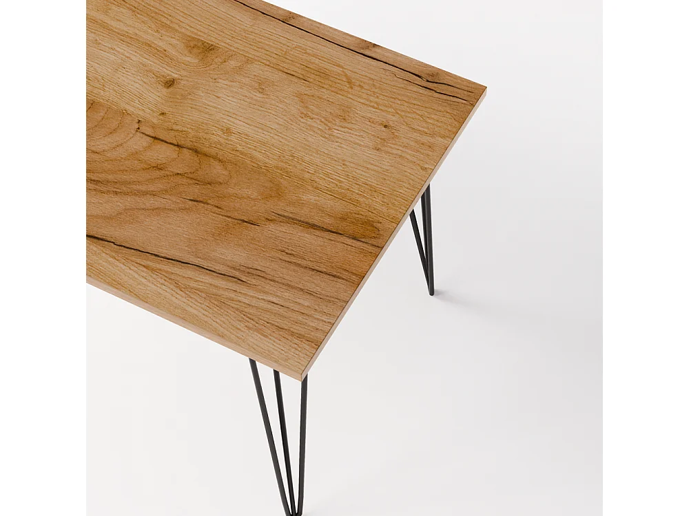 Bureau VOSS 138 x 68 cm pour bureau, cabinet, atelier Chêne Craft