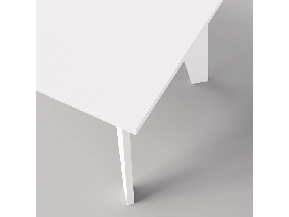 Tisch ARIS 138 x 80 cm für Küche, Wohnzimmer, Esszimmer Weiß