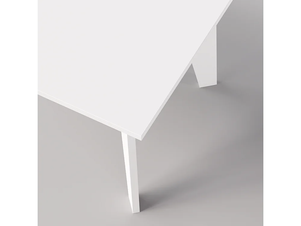 Tavolo ARIS 138 x 80 cm per cucina, soggiorno, sala da pranzo Bianco