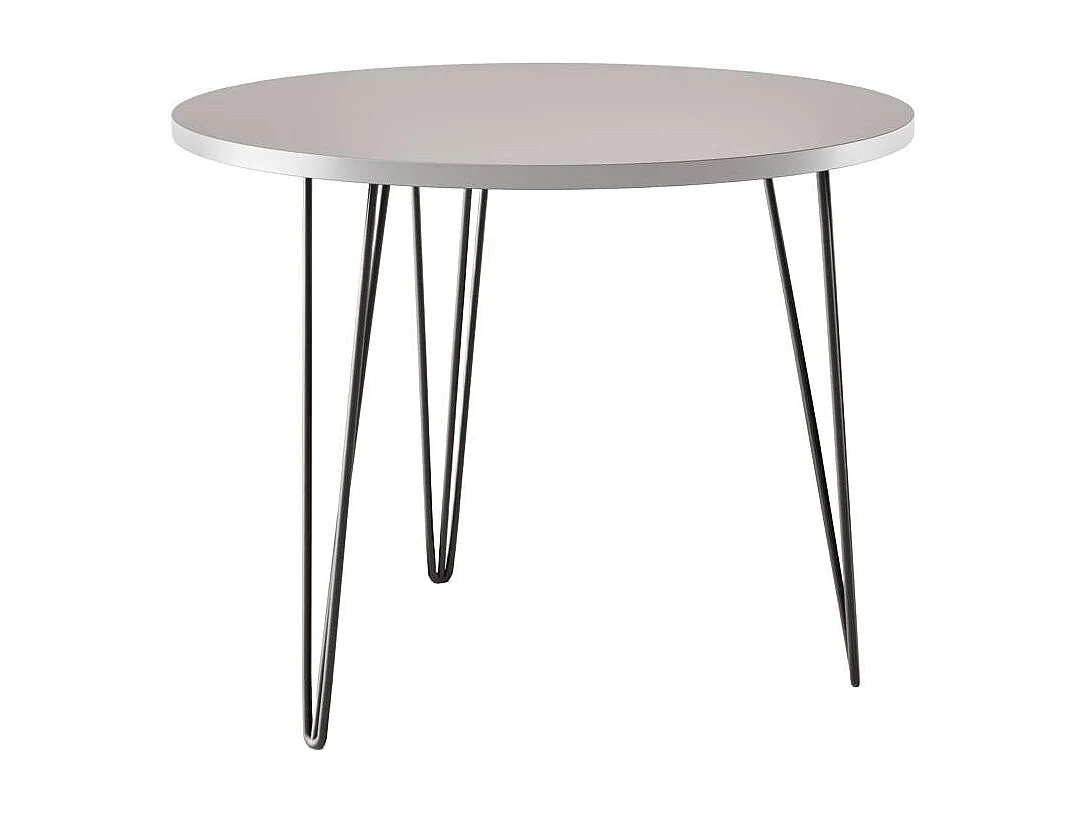 Runder Tisch MIKA Ø90 cm für Küche, Wohnzimmer, Esszimmer Grau