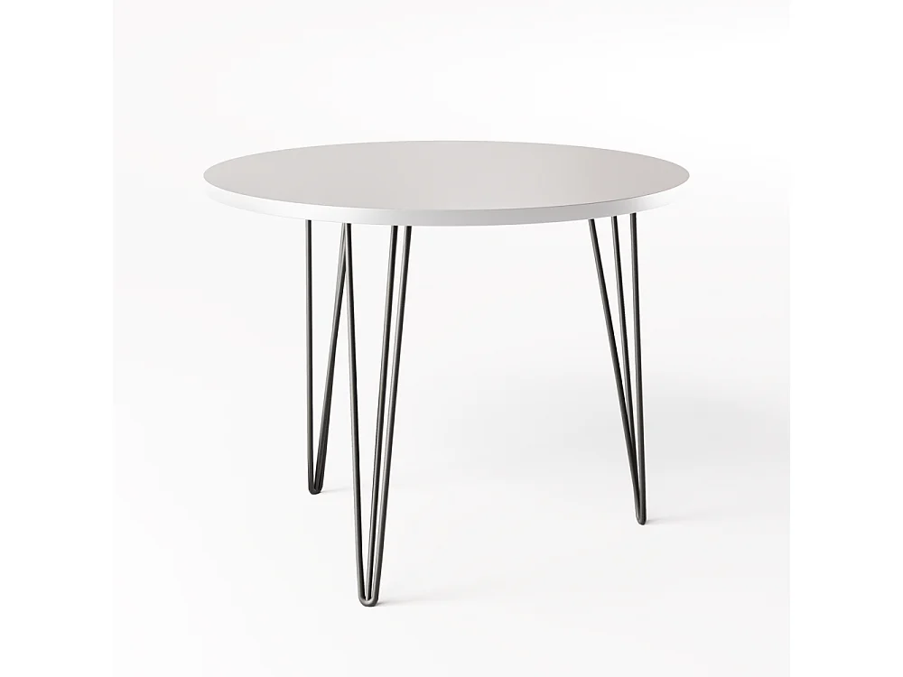 Runder Tisch MIKA Ø90 cm für Küche, Wohnzimmer, Esszimmer Grau