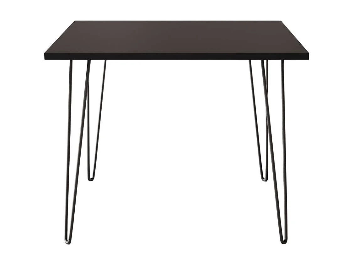 Tisch HAIRPIN 90 x 90 cm für Küche, Wohnzimmer, Esszimmer Schwarz