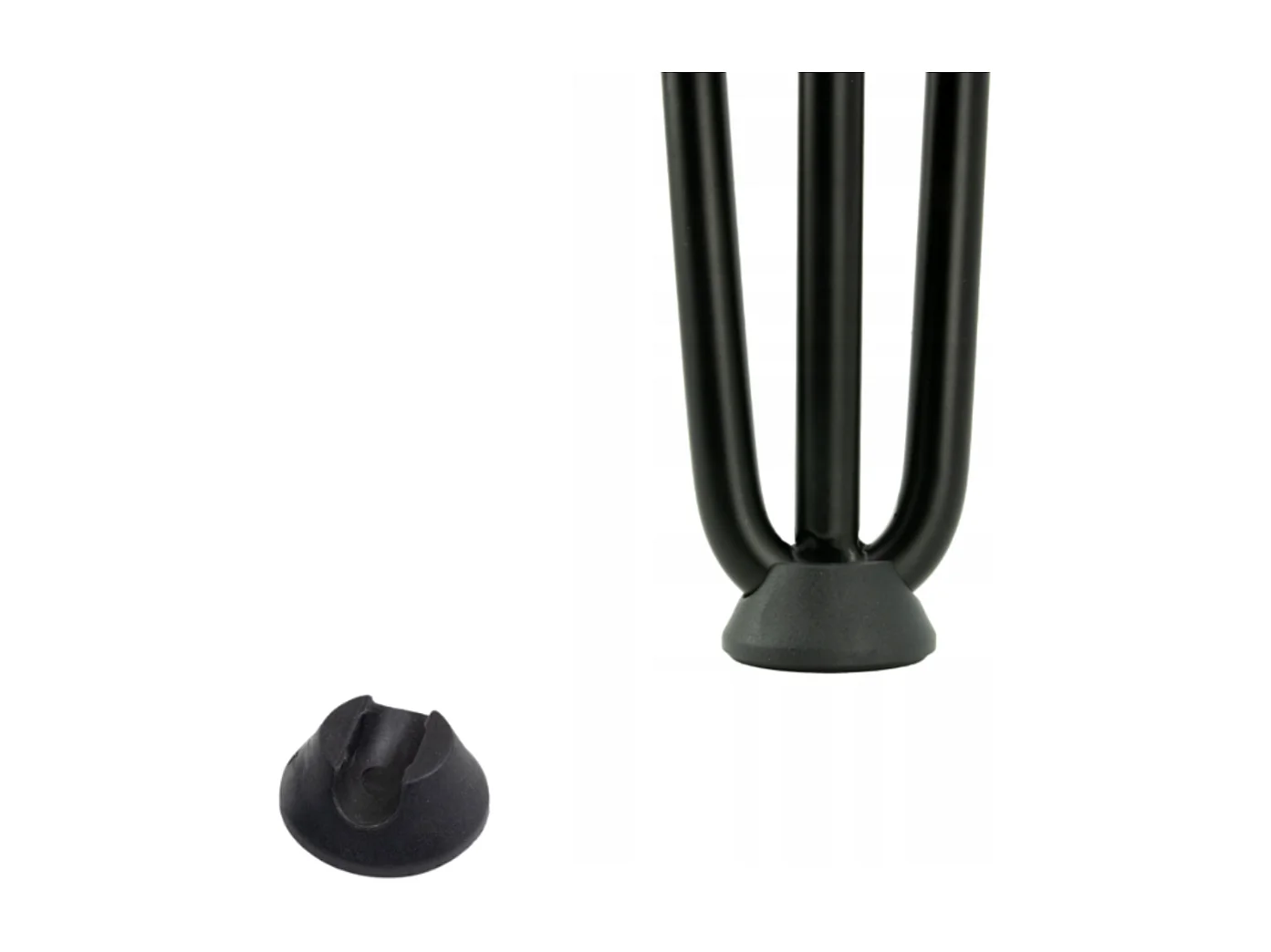 Table HAIRPIN 90 x 90 cm pour cuisine, salon, salle à manger Noir