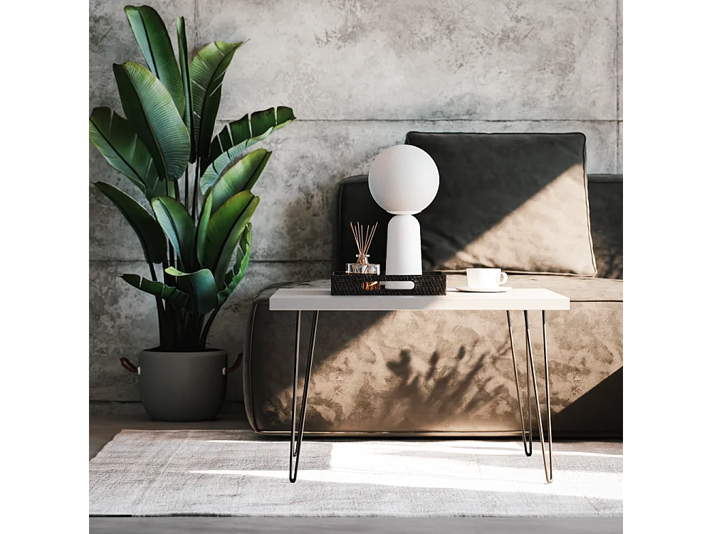 VIDA salontafel 68 x 68 cm voor de woonkamer, grijs