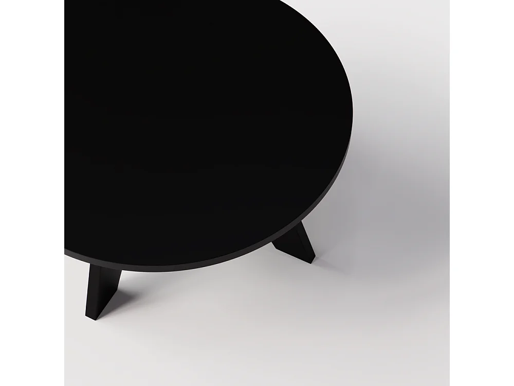 Mesa de centro redonda BELL Ø68 cm Negro