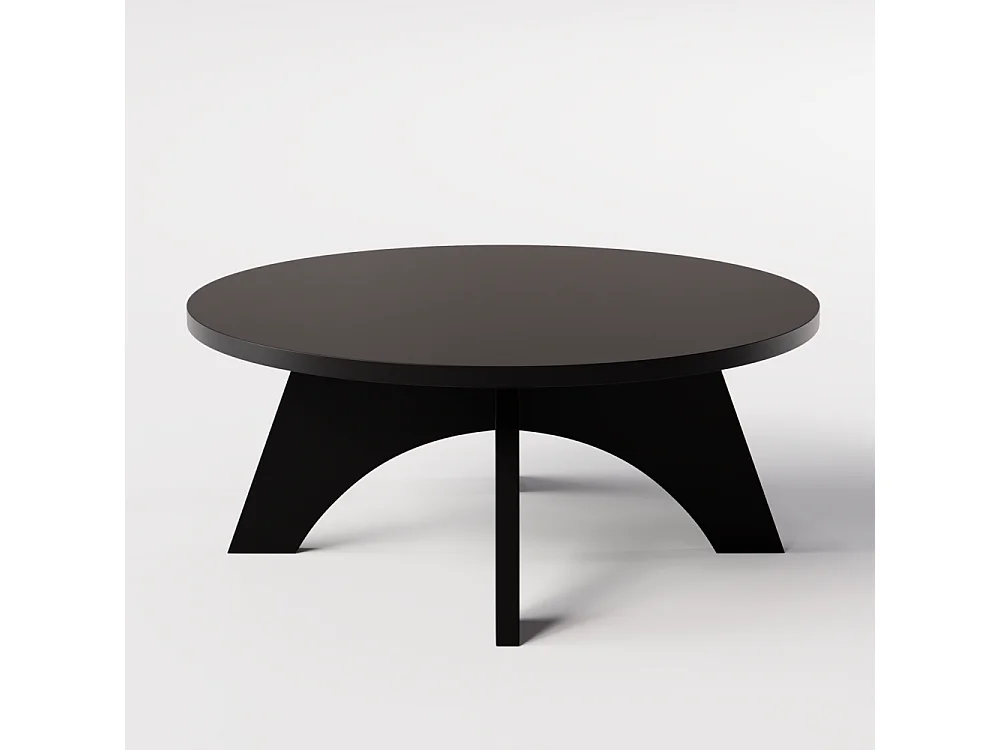 Mesa de centro redonda BELL Ø68 cm Negro