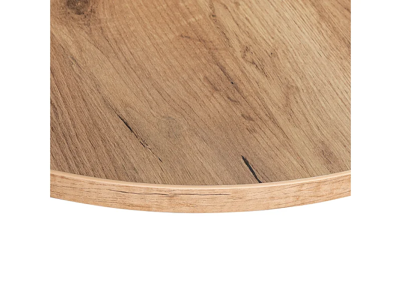 Tablero laminado roble craft redondo, diámetro 68 cm, para escritorio, mesa, mesita.