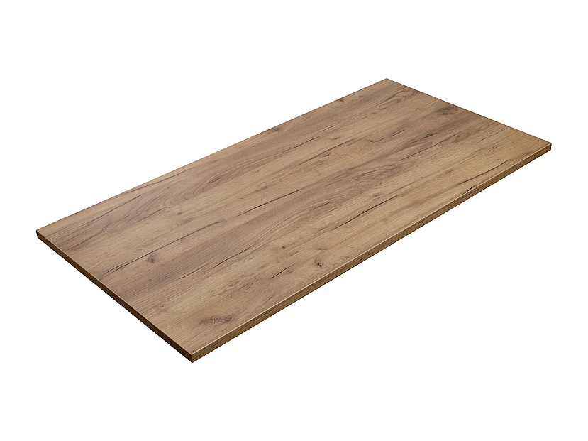 Laminierte Tischplatte in Eiche Craft 138 x 68 cm für Schreibtisch, Tisch, Beistelltisch
