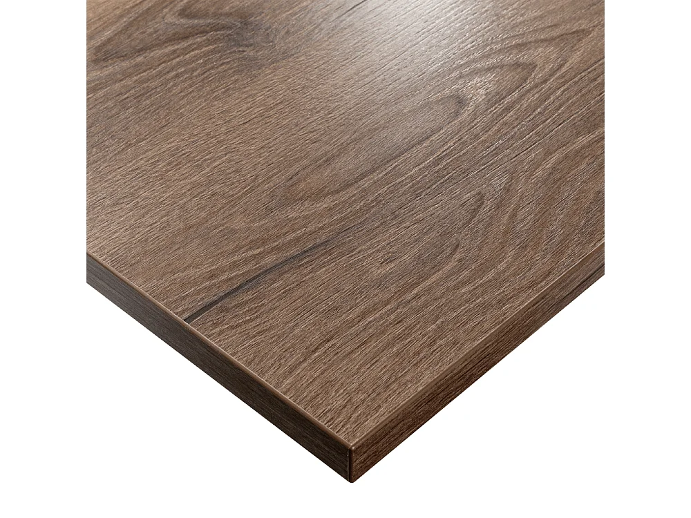 Plateau laminé chêne chocolat 180 x 95 cm pour bureau, table, table basse