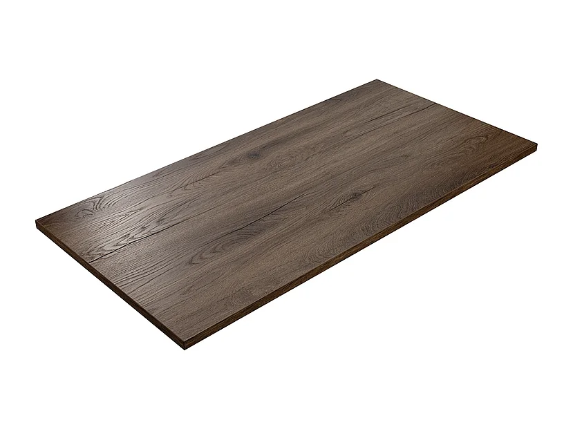 Piano laminato in rovere cioccolato 180 x 95 x 2,5 cm per scrivania, tavolo, tavolino