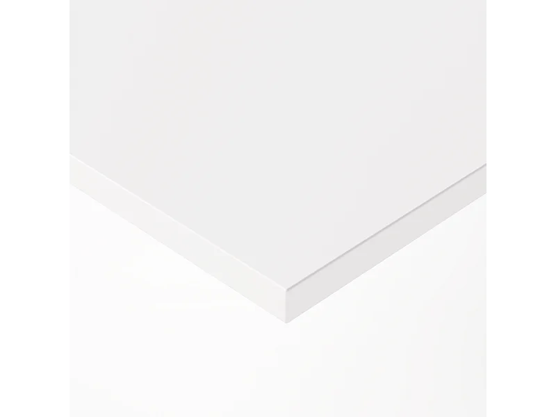 Piano laminato bianco 160 x 80 x 2,5 cm per scrivania, tavolo, tavolino