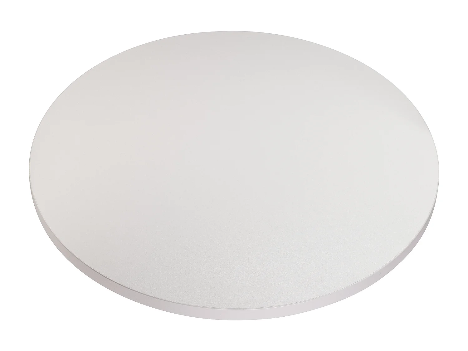 Tablero laminado gris redondo de 68 cm de diámetro para escritorio, mesa o mesita.