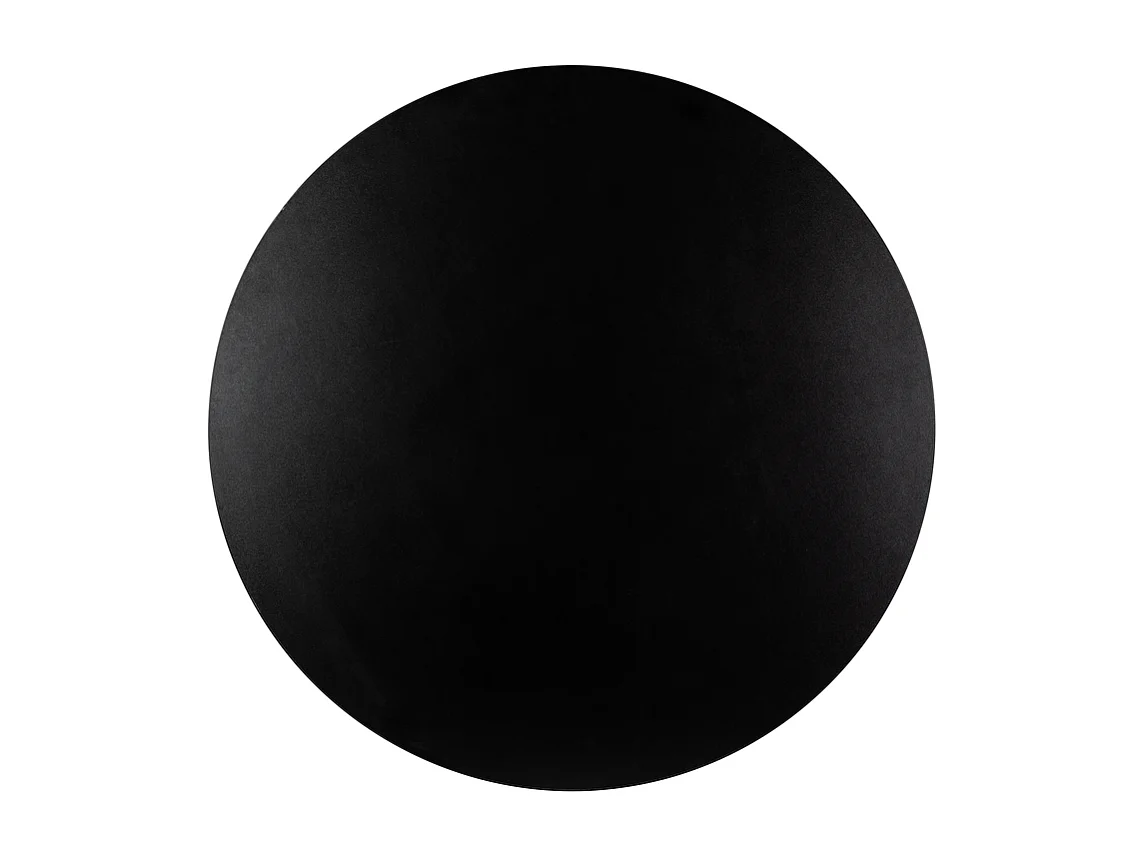 Tampo laminado preto redondo com 90 x 2,5 cm para secretária, mesa, mesa de apoio