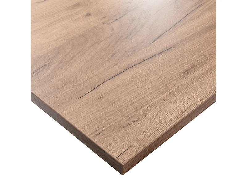 Laminierte Tischplatte Eiche Craft 90 x 90 cm für Schreibtisch, Tisch, Beistelltisch