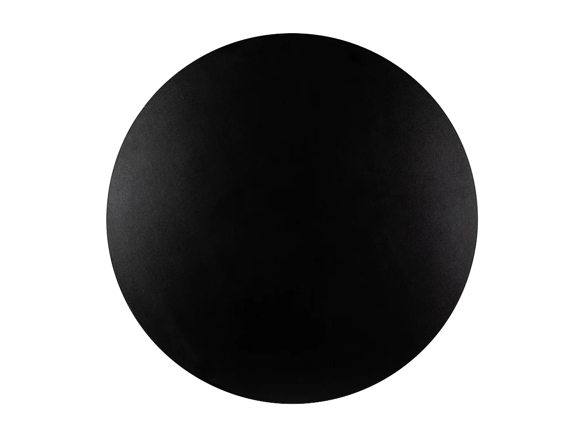 Laminierte Tischplatte, schwarz, rund, Durchmesser 50 cm, für Schreibtisch, Tisch, Beistelltisch