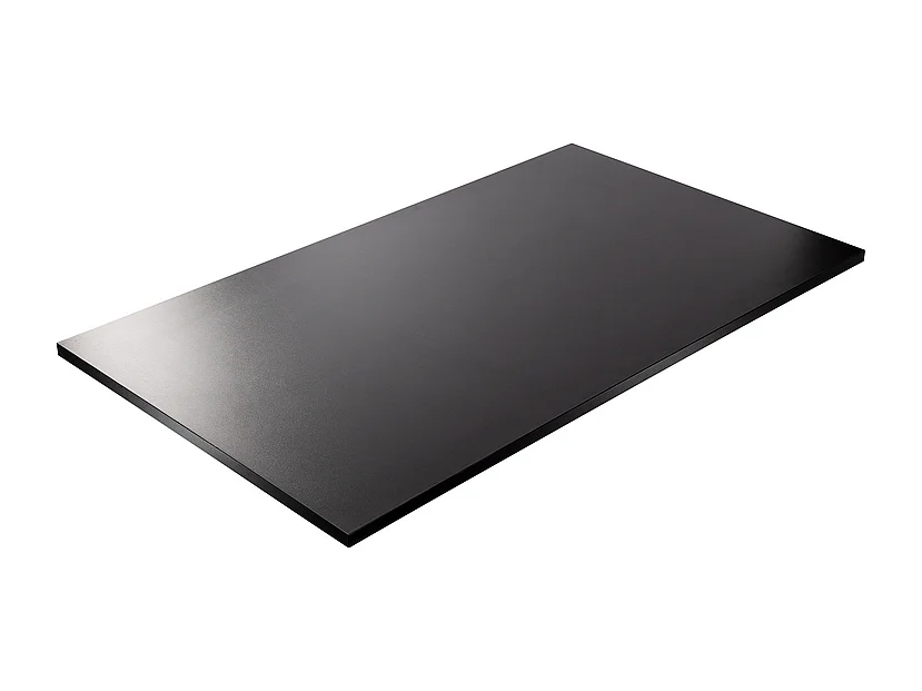 Plateau laminé noir 180 x 95 cm pour bureau, table, table basse