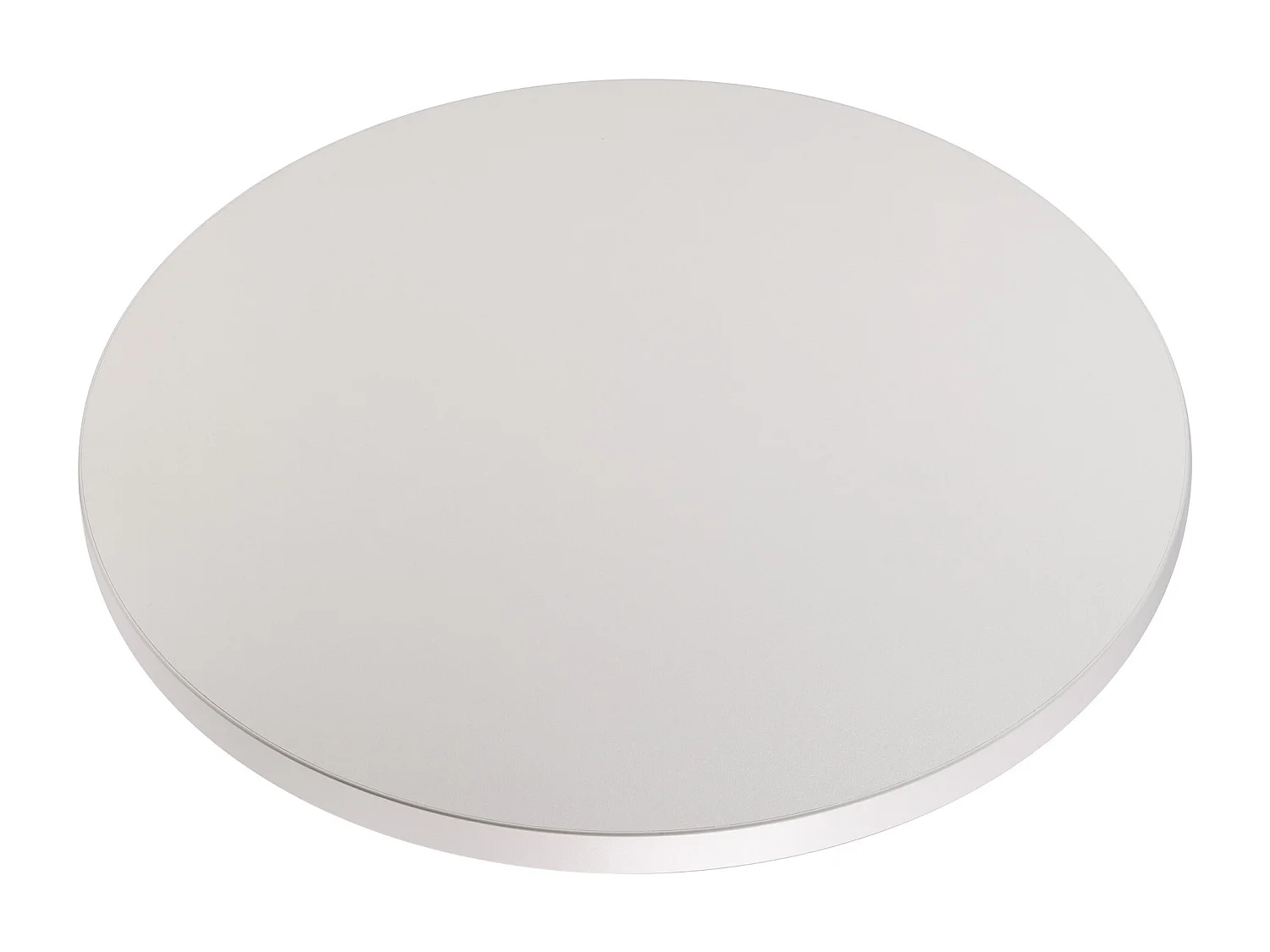 Plateau laminé gris rond, diamètre 50 cm, pour bureau, table, table basse