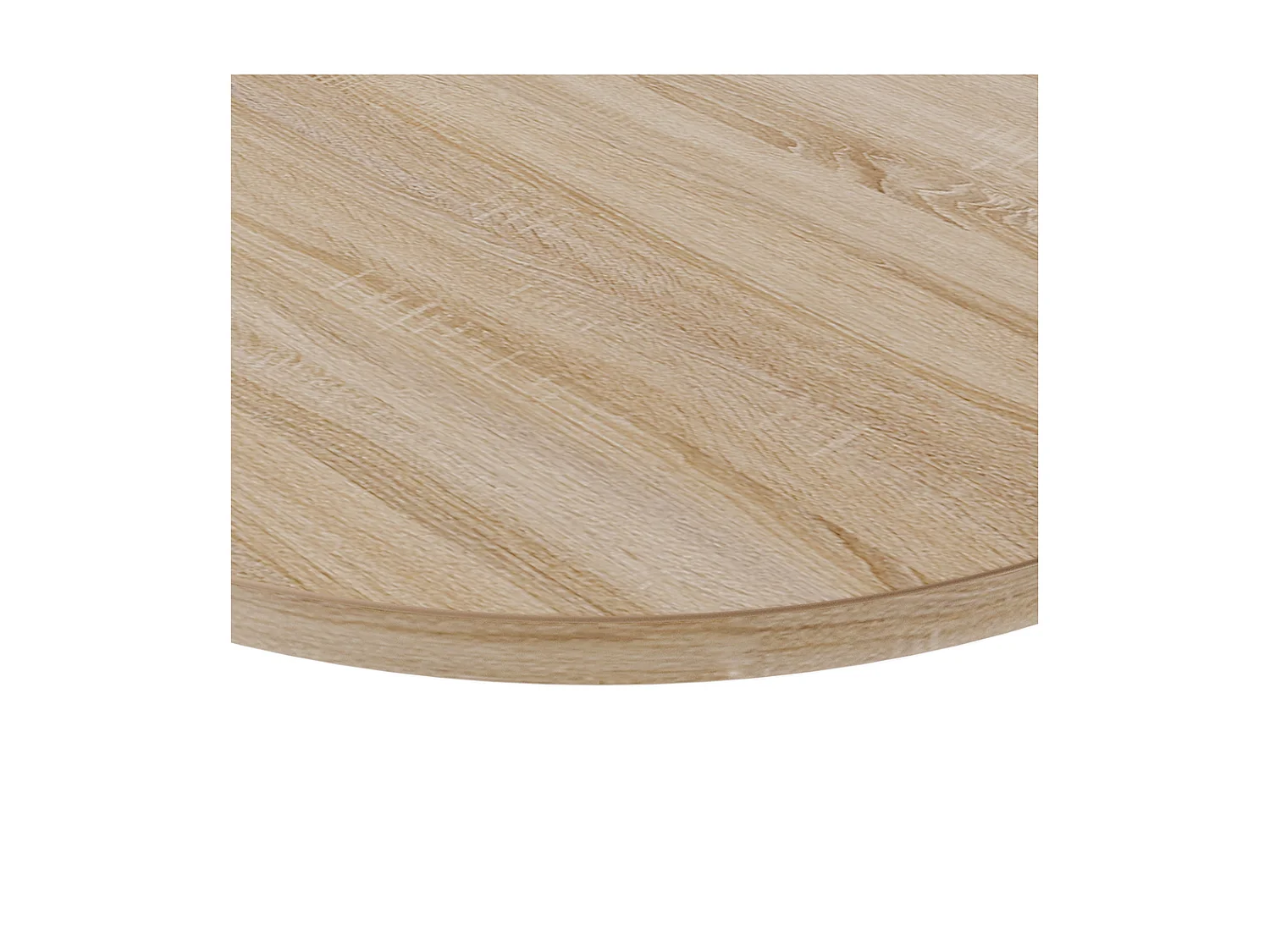 Plateau laminé chêne sonoma rond, diamètre 90 cm, pour bureau, table, table basse