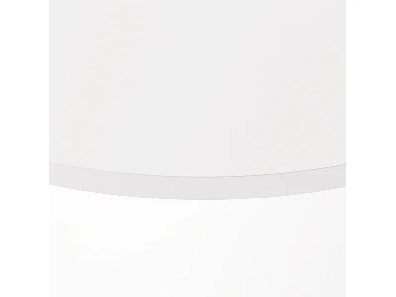 Plateau laminé blanc rond, diamètre 90 cm, pour bureau, table, table basse